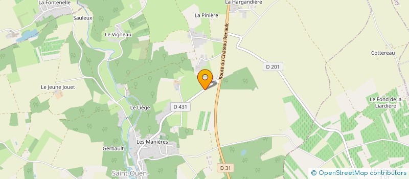 localisation de l'entreprise MONSIEUR CYRIL PELE  SAINT-OUEN-LES-VIGNES