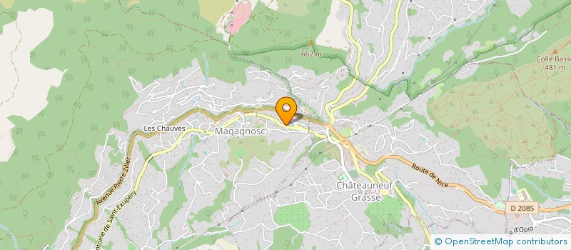 localisation de l'entreprise MONSIEUR CYRIL PELINQ  GRASSE