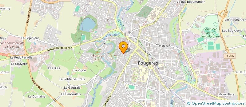 localisation de l'entreprise MONSIEUR CYRIL PELLEN  FOUGERES