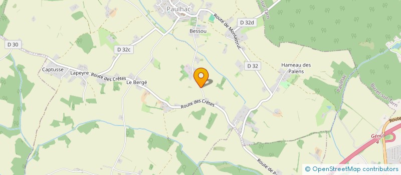 localisation de l'entreprise MONSIEUR CYRIL PERE  PAULHAC