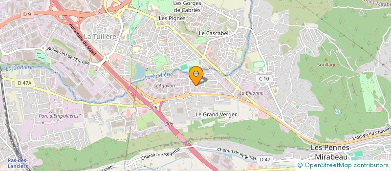 localisation de l'entreprise MONSIEUR CYRIL PEREZ à LES PENNES-MIRABEAU