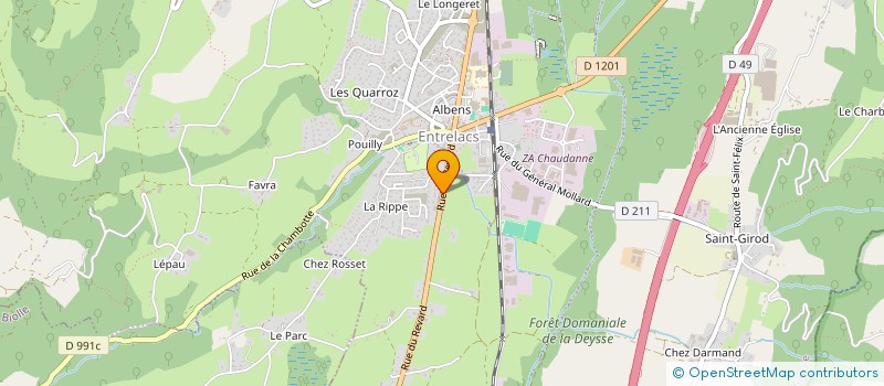 localisation de l'entreprise MONSIEUR CYRIL PERON  ENTRELACS