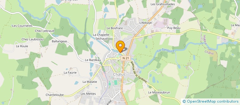 localisation de l'entreprise MONSIEUR CYRIL PERRAULT à CHALUS