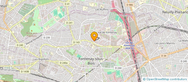 localisation de l'entreprise MONSIEUR CYRIL PETITPIERRE à FONTENAY-SOUS-BOIS