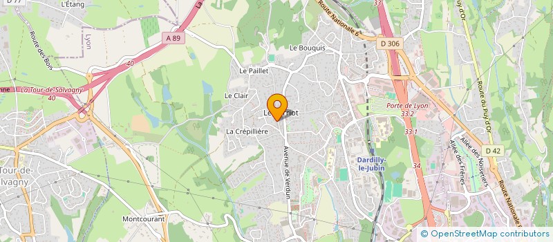 localisation de l'entreprise MONSIEUR CYRIL PETREQUIN  DARDILLY