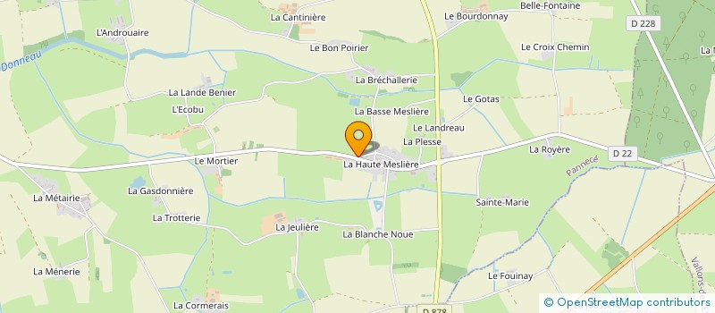 localisation de l'entreprise MONSIEUR CYRIL PEYRATOUT à PANNECE