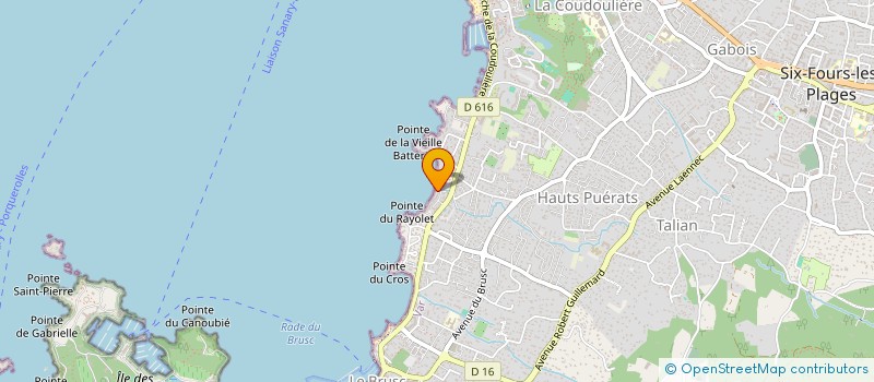 localisation de l'entreprise MONSIEUR CYRIL PIAIA à SIX-FOURS-LES-PLAGES