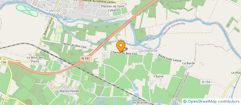 localisation de l'entreprise MONSIEUR CYRIL PIERRE  MAINXE-GONDEVILLE