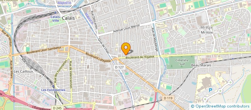 localisation de l'entreprise MONSIEUR CYRIL PIETIN  CALAIS