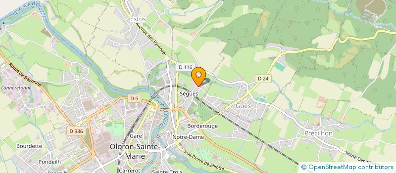 localisation de l'entreprise MONSIEUR CYRIL PLANTE à OLORON-SAINTE-MARIE