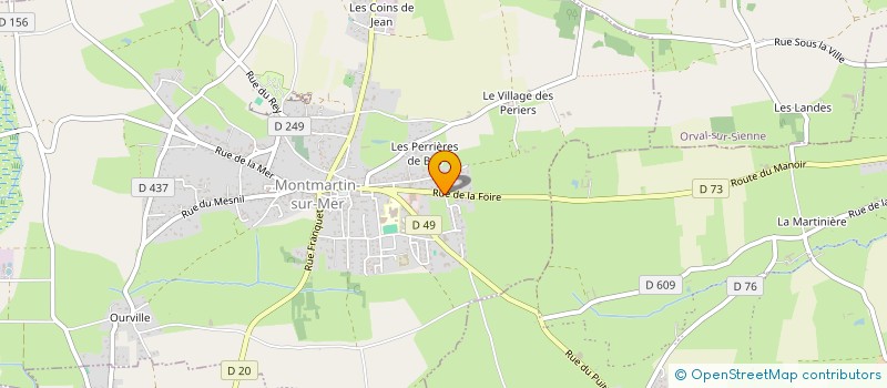 localisation de l'entreprise MONSIEUR CYRIL PORQUET  MONTMARTIN-SUR-MER