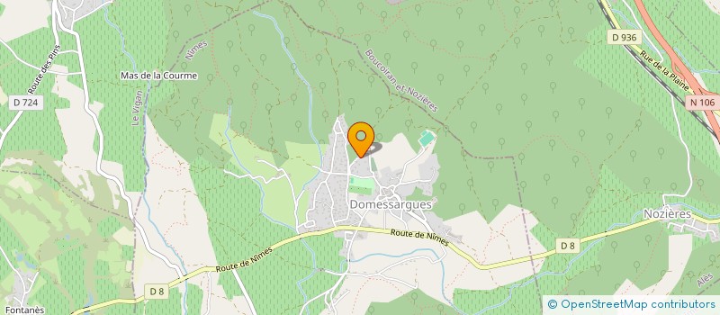 localisation de l'entreprise MONSIEUR CYRIL POTIN  DOMESSARGUES