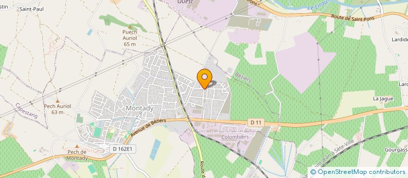 localisation de l'entreprise MONSIEUR CYRIL POUZENS  MONTADY