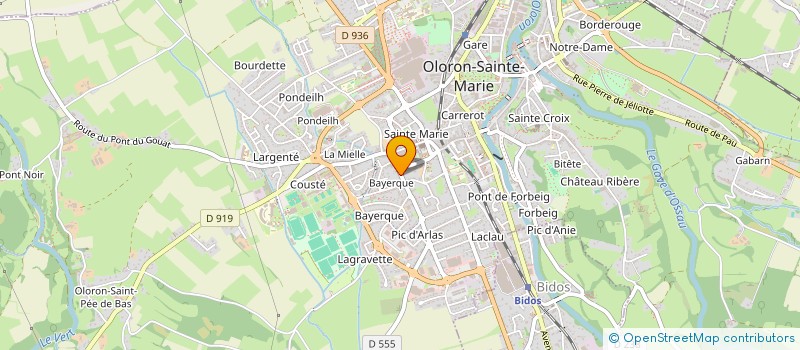 localisation de l'entreprise MONSIEUR CYRIL PRADE  OLORON-SAINTE-MARIE