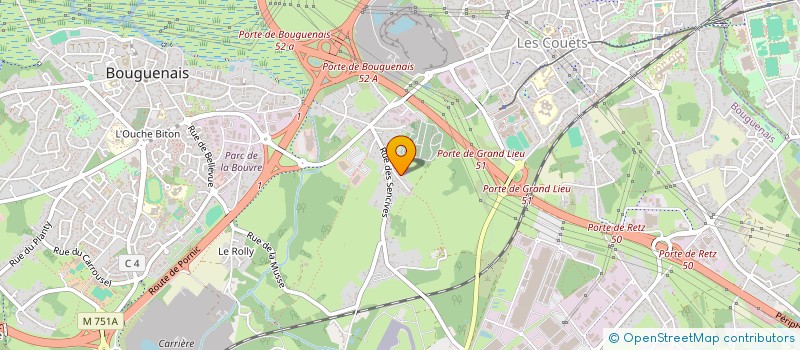 localisation de l'entreprise MONSIEUR CYRIL PROCUREUR  BOUGUENAIS