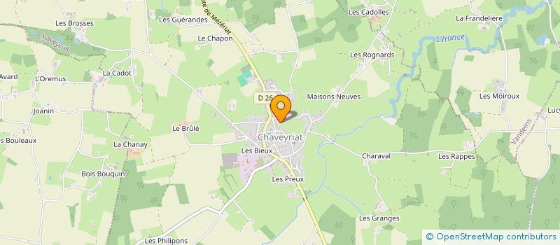 localisation de l'entreprise MONSIEUR CYRIL PROVO à CHAVEYRIAT