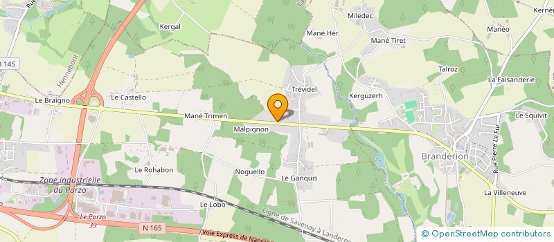 localisation de l'entreprise MONSIEUR CYRIL PROVOST  KERVIGNAC