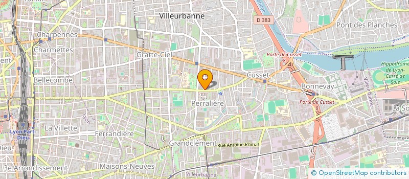 localisation de l'entreprise MONSIEUR CYRIL PRUD'HOMME  VILLEURBANNE