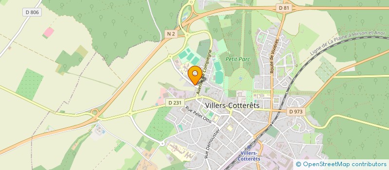 localisation de l'entreprise MONSIEUR CYRIL PSALMON à VILLERS-COTTERETS