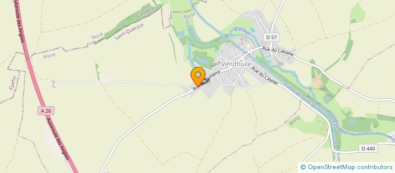 localisation de l'entreprise MONSIEUR CYRIL PYTLAK  VENDHUILE