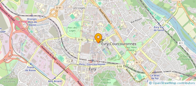 localisation de l'entreprise MONSIEUR CYRIL RAVASSARD  EVRY-COURCOURONNES