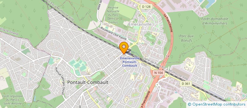 localisation de l'entreprise MONSIEUR CYRIL RICARD à PONTAULT-COMBAULT