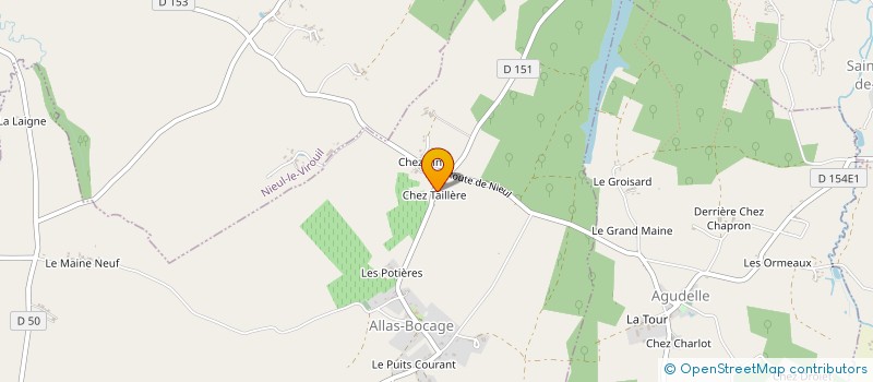 localisation de l'entreprise MONSIEUR CYRIL RICHARD à ALLAS-BOCAGE