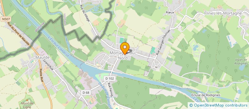 localisation de l'entreprise MONSIEUR CYRIL RIMBERT  MORTAGNE-DU-NORD