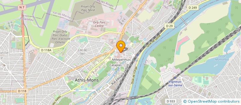 localisation de l'entreprise MONSIEUR CYRIL ROLLET DE LEIRIS à ATHIS-MONS