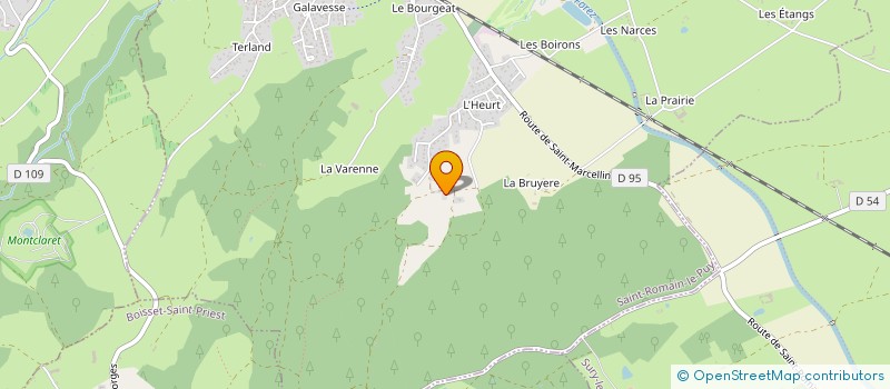 localisation de l'entreprise MONSIEUR CYRIL RONZE  SAINT-ROMAIN-LE-PUY