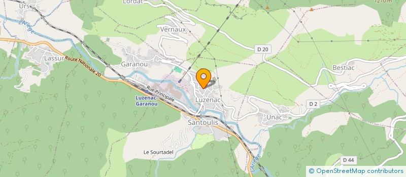 localisation de l'entreprise MONSIEUR CYRIL ROUAN à LUZENAC