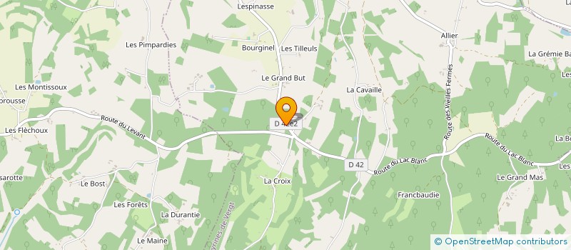 localisation de l'entreprise MONSIEUR CYRIL ROUGIER  VEYRINES-DE-VERGT