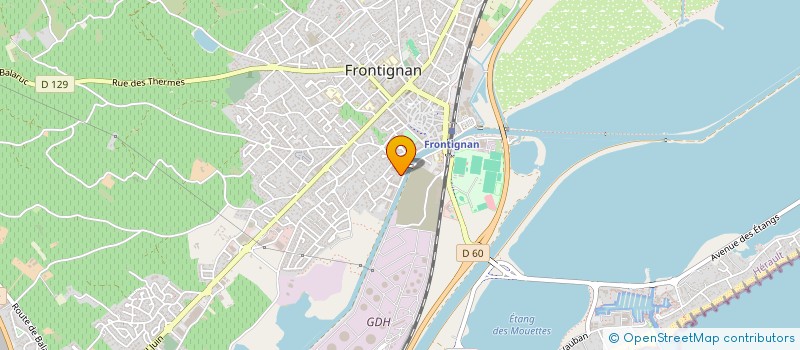 localisation de l'entreprise MONSIEUR CYRIL ROUX à FRONTIGNAN