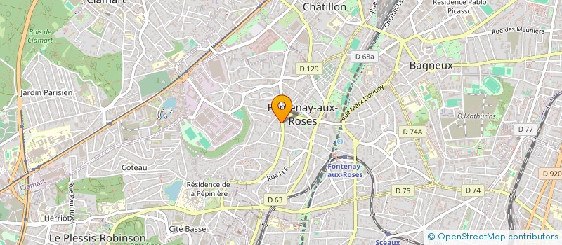 localisation de l'entreprise MONSIEUR CYRIL SAGOT à FONTENAY-AUX-ROSES
