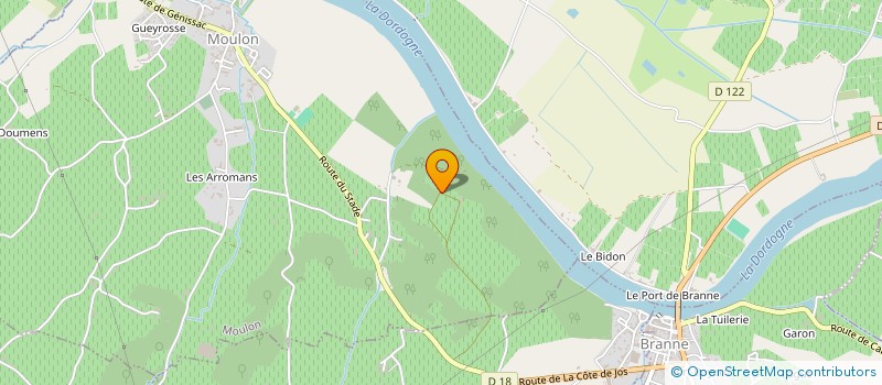 localisation de l'entreprise MONSIEUR CYRIL SAINCRIT  GENISSAC