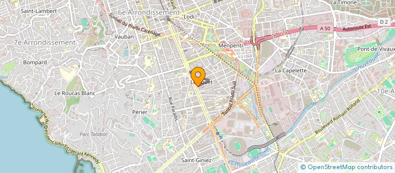 localisation de l'entreprise MONSIEUR CYRIL SAINT MARC à MARSEILLE