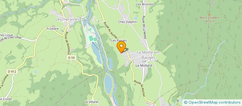 localisation de l'entreprise MONSIEUR CYRIL SALIVET  LA MOTTE-EN-BAUGES