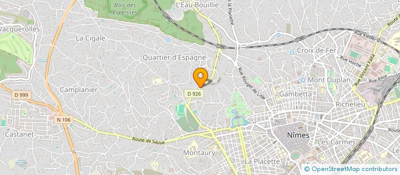 localisation de l'entreprise MONSIEUR CYRIL SAMBOEUF  NIMES