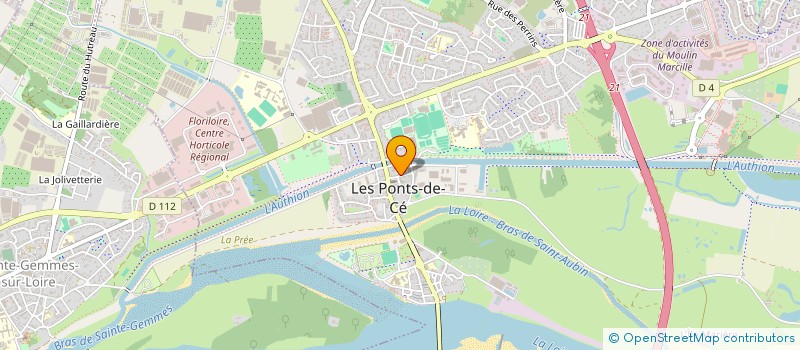 localisation de l'entreprise MONSIEUR CYRIL SAMSON  LES PONTS-DE-CE