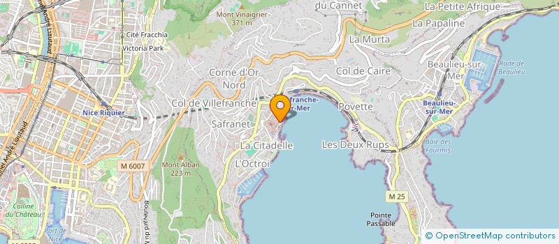 localisation de l'entreprise MONSIEUR CYRIL SANA à VILLEFRANCHE-SUR-MER