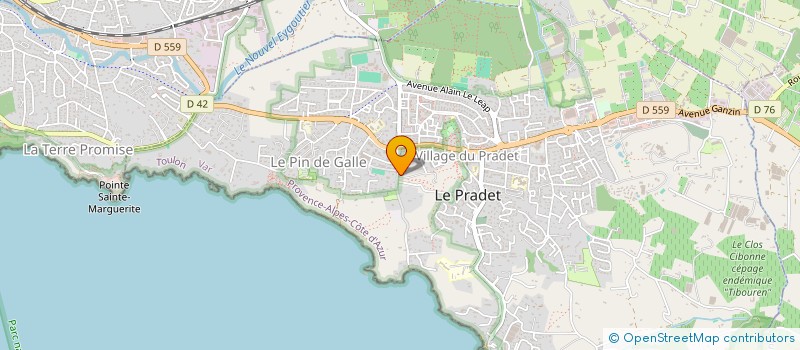 localisation de l'entreprise MONSIEUR CYRIL SANSSEN à LE PRADET