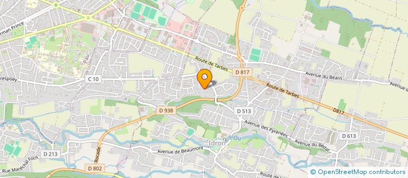 localisation de l'entreprise MONSIEUR CYRIL SAUZEDDE  IDRON