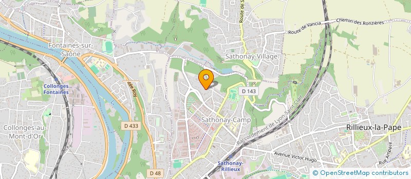 localisation de l'entreprise MONSIEUR CYRIL SCANDELLA  SATHONAY-CAMP