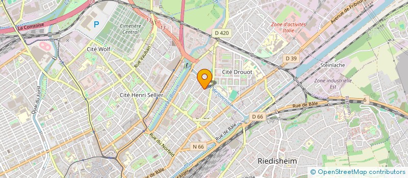 localisation de l'entreprise MONSIEUR CYRIL SCHWOB  KEMBS