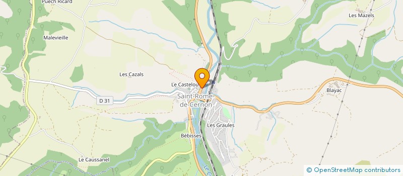 localisation de l'entreprise MONSIEUR CYRIL SEGUIER  SAINT-ROME-DE-CERNON