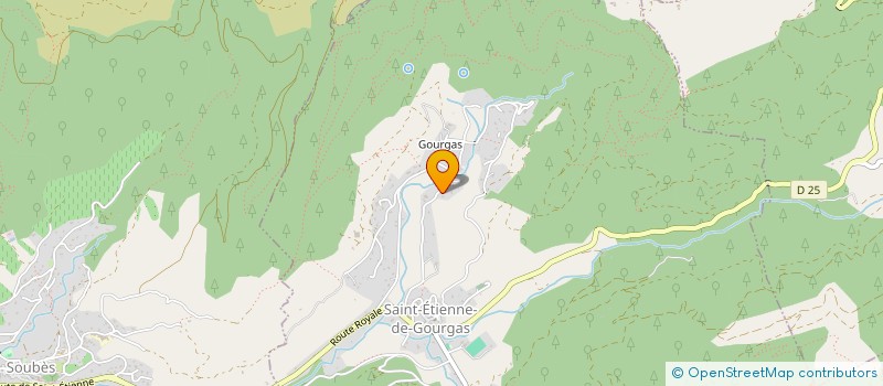 localisation de l'entreprise MONSIEUR CYRIL SERRES  SAINT-ETIENNE-DE-GOURGAS
