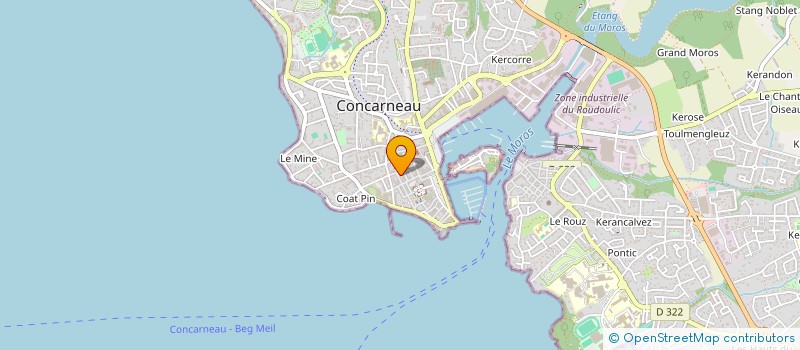 localisation de l'entreprise MONSIEUR CYRIL SIMON  CONCARNEAU