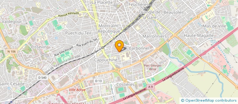 localisation de l'entreprise MONSIEUR CYRIL SOLANAS  NIMES