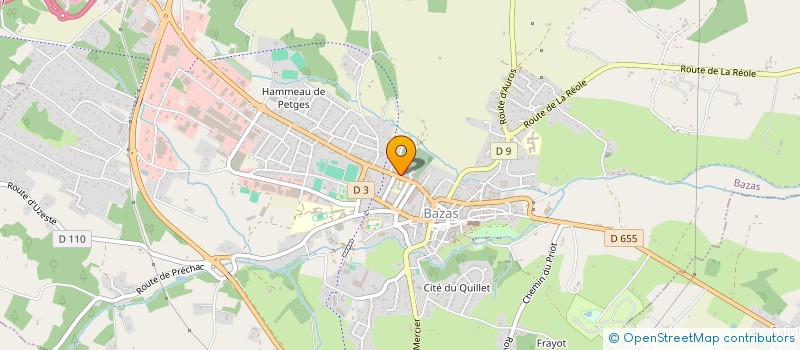 localisation de l'entreprise MONSIEUR CYRIL TABARY  BAZAS