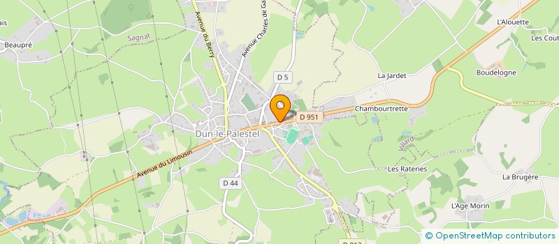 localisation de l'entreprise MONSIEUR CYRIL TABAUD  DUN-LE-PALESTEL